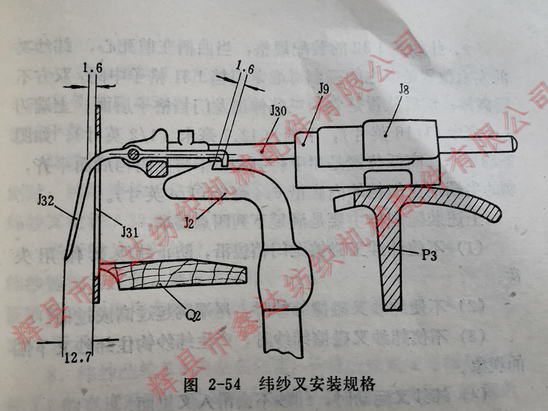 2-54緯紗叉安裝技術(shù)